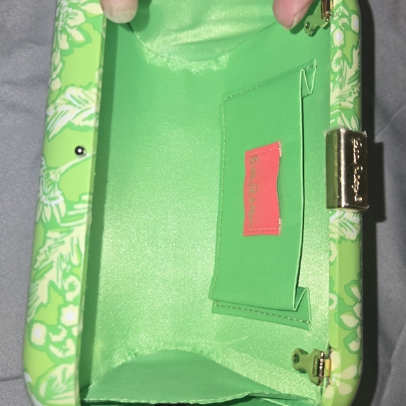 ❤️Lilly Pulitzer Green Floral Clutch - Picture 10 of 11